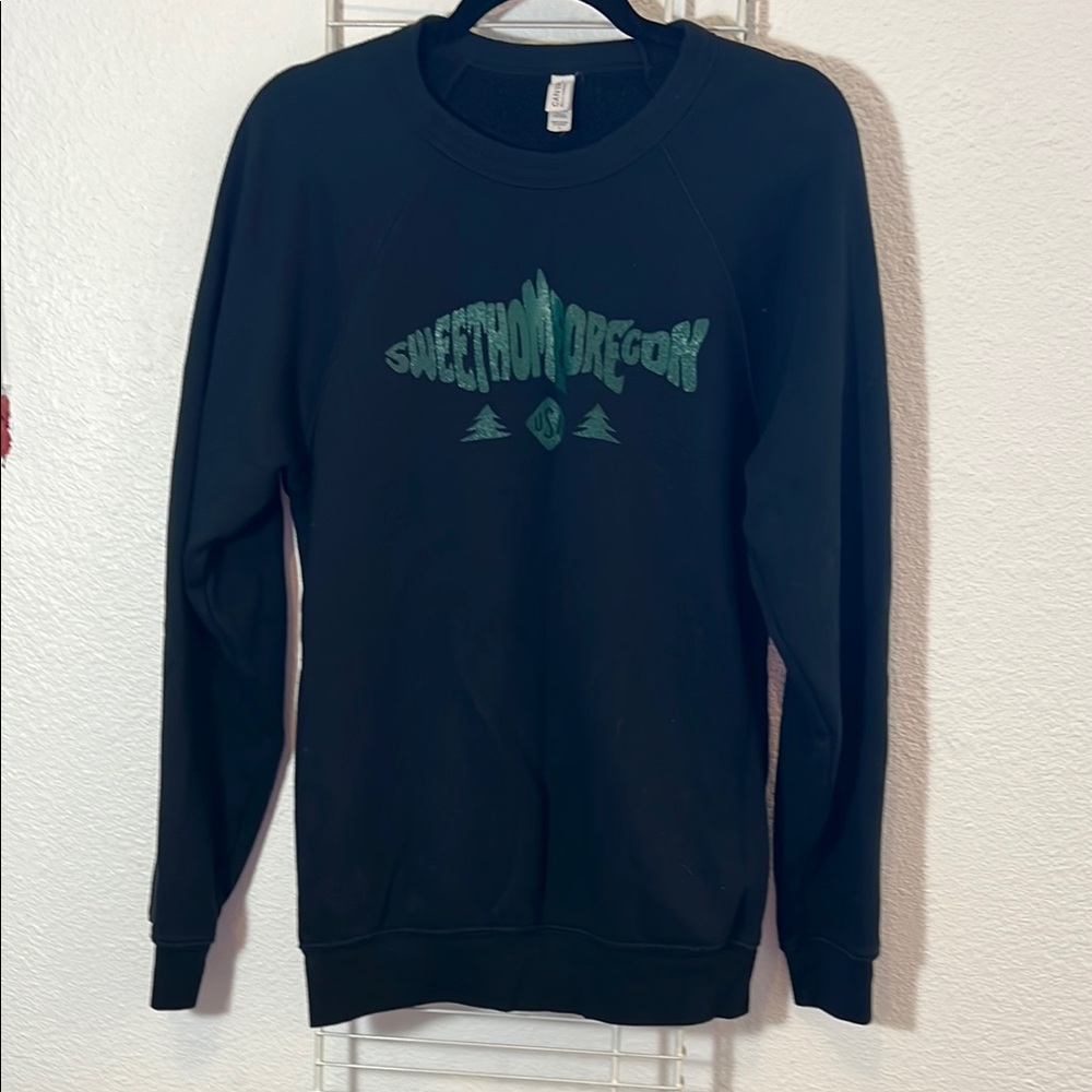 Sweet Home Oregon Black Sweatshirt